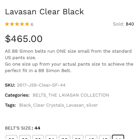 BB Simon Lavasan Clear Black Size 44 - Picture 7 of 8